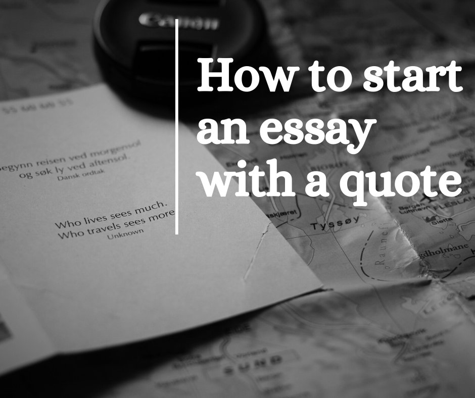 good quotes to start essay